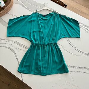 Karina Grimaldi Silk Jade Green Dress SzM
